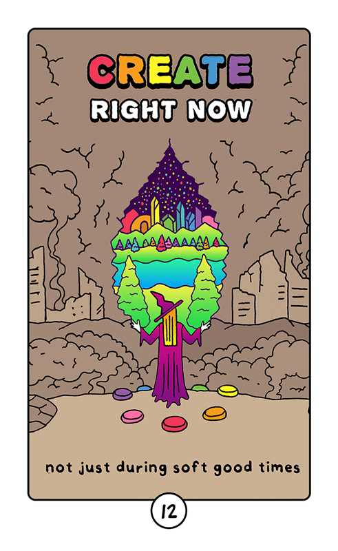 Rainbow Brainskull Oracle Deck by Ramin Nazer: Mixed Media; 76 pages / English