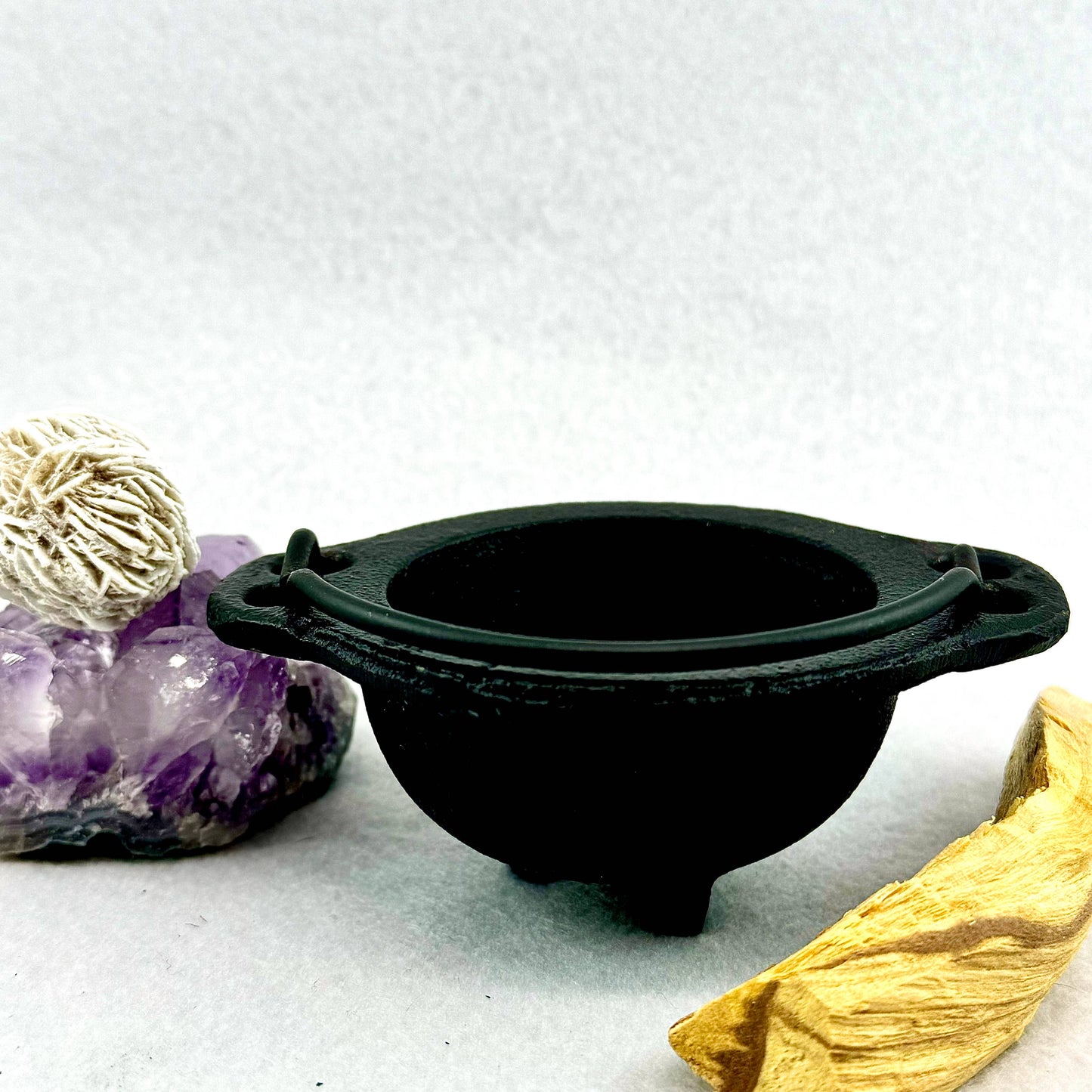 Cauldron Smudge Pot, Cast Iron Incense Burner, Resin Burner: Small