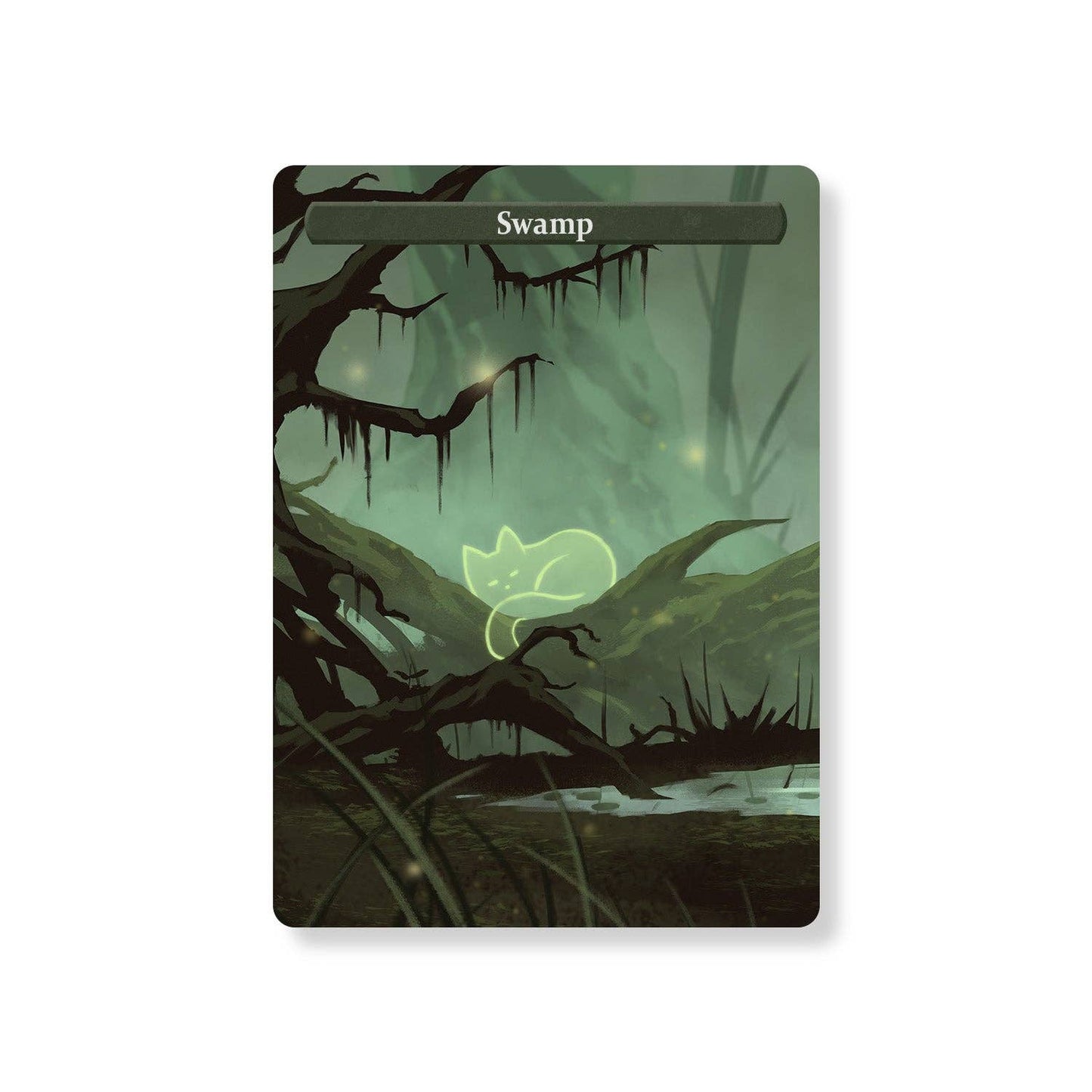 ManaCat Swamp - Land Proxy Set: ManaCat Swamp - One Set (3 cards)