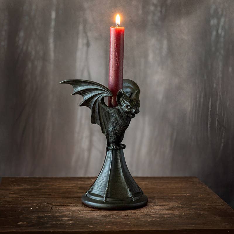 15352 Vespertilio Haunted Mansion Bat Candle Holder