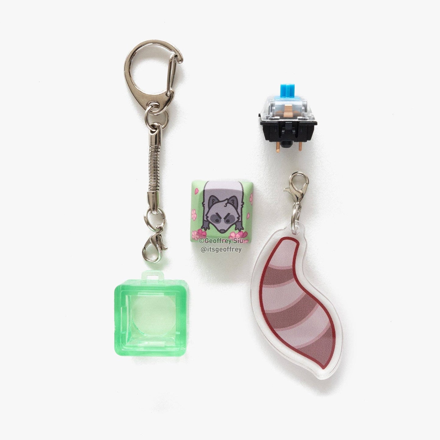 Garbage Clicky Keychains: Dead 'Possum