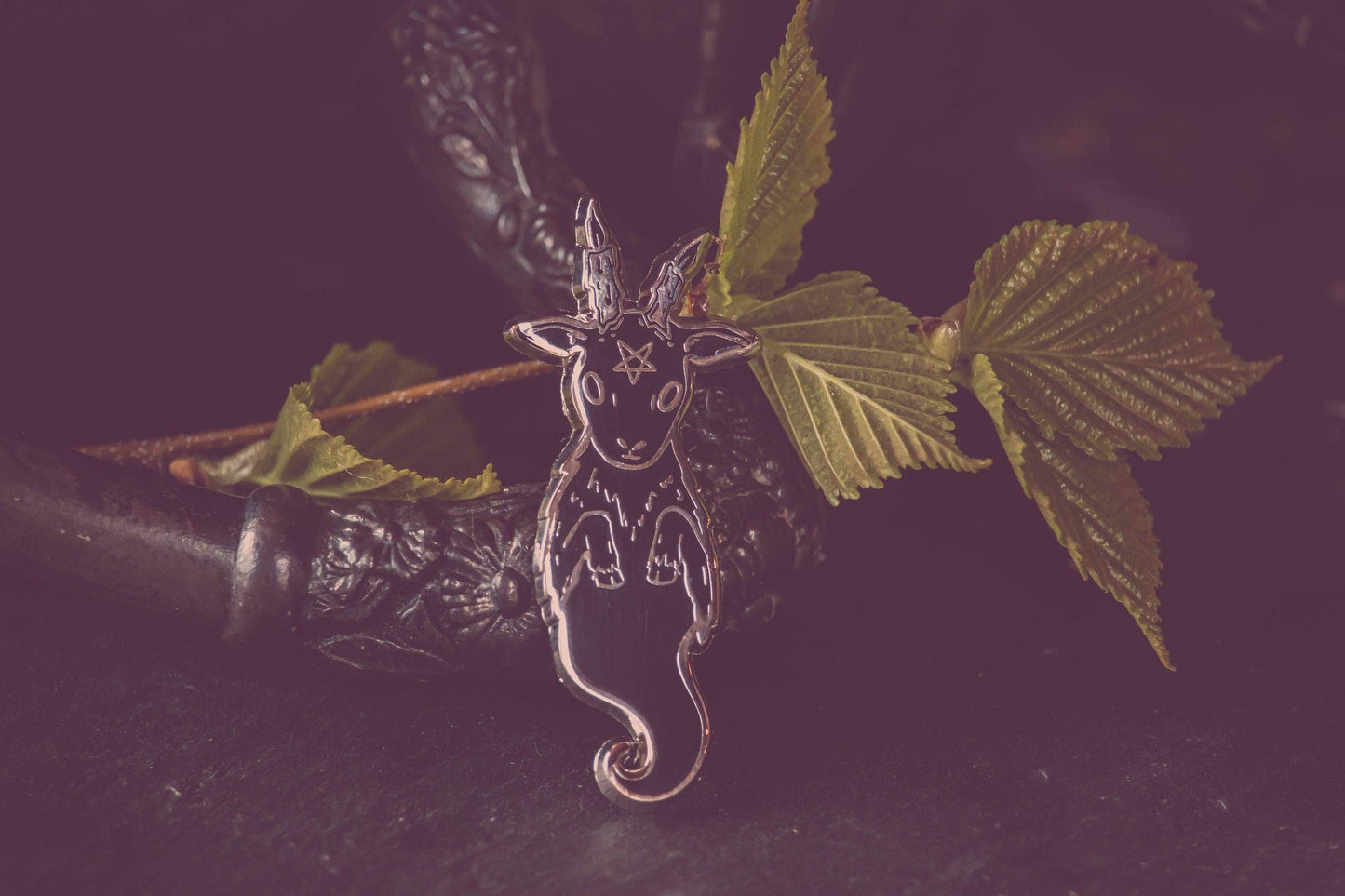 Ghost Goat - Enamel Pin