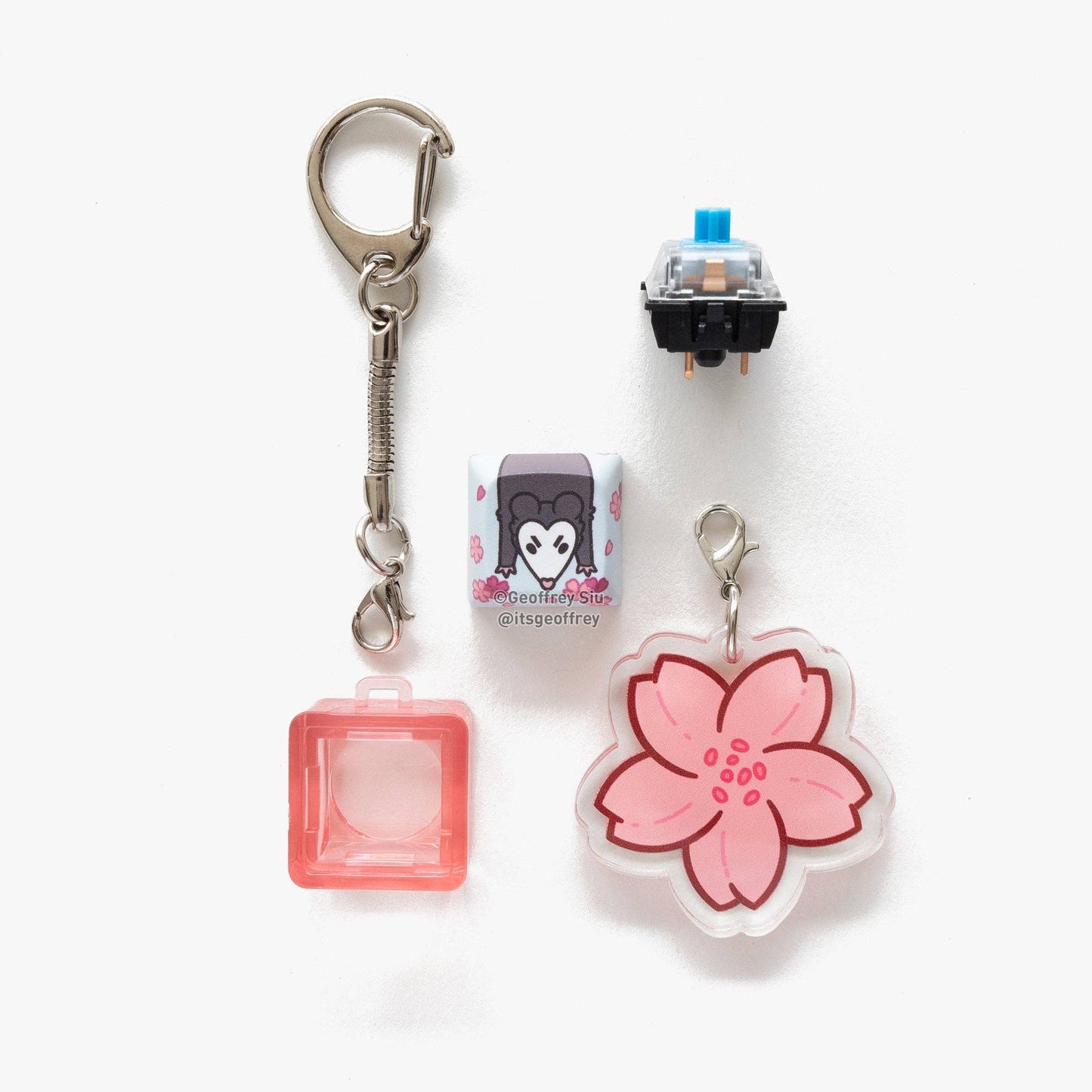 Garbage Clicky Keychains: Dead 'Possum