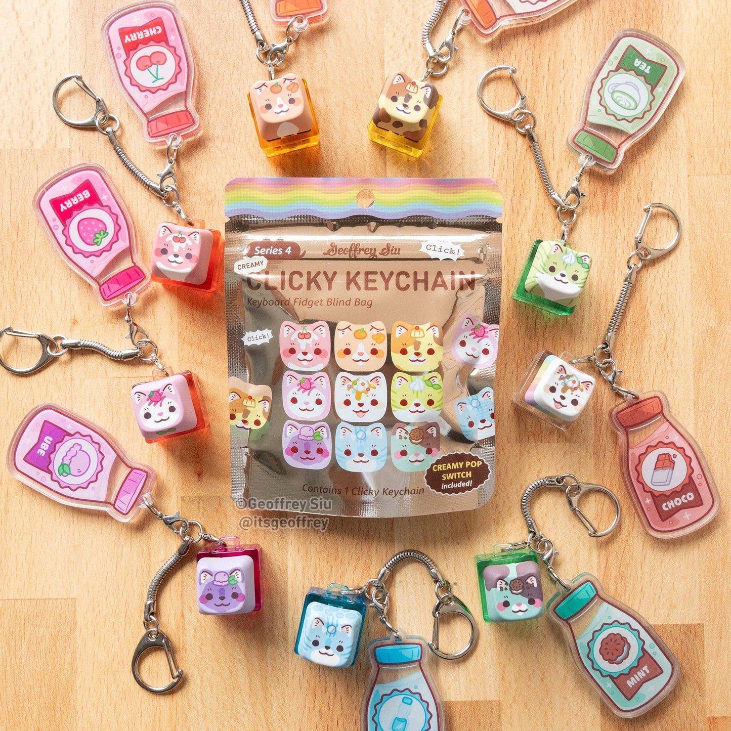 Series 4 Creamy Clicky Keychain Blind Bag