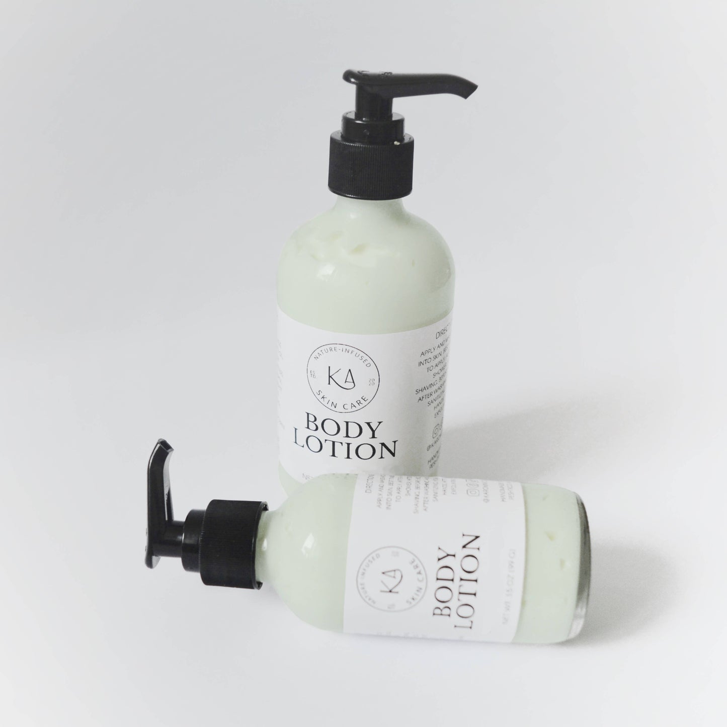 Body Lotion - Body Cream: Labeled as shown in images / Santal + Bergamot / 8 oz