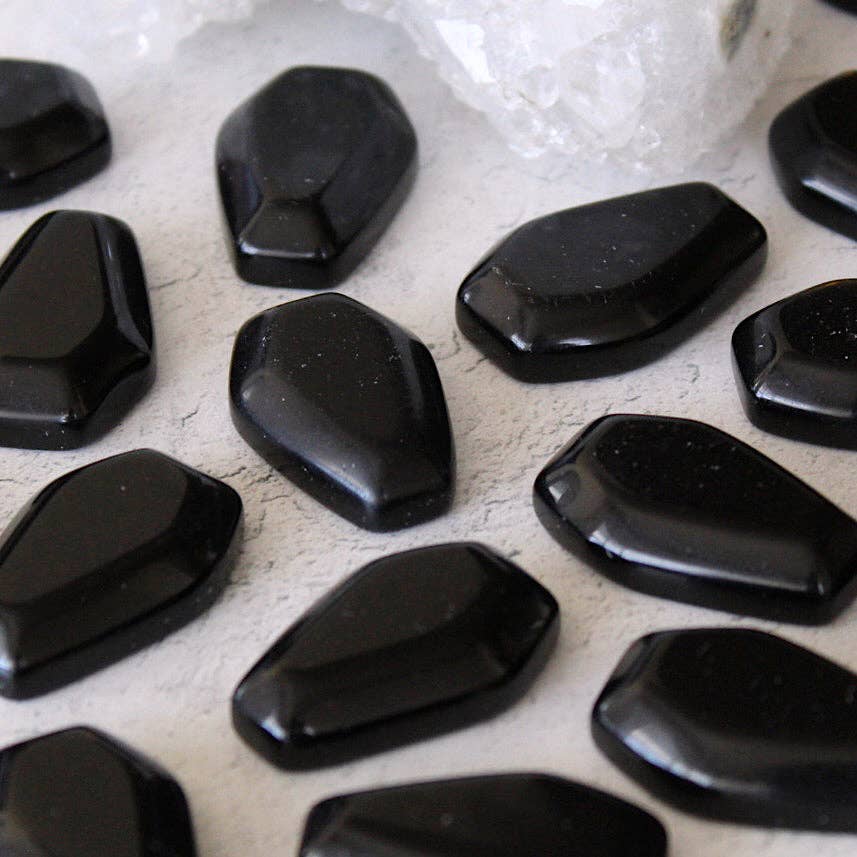 Obsidian Coffin (Crystals & Stones)