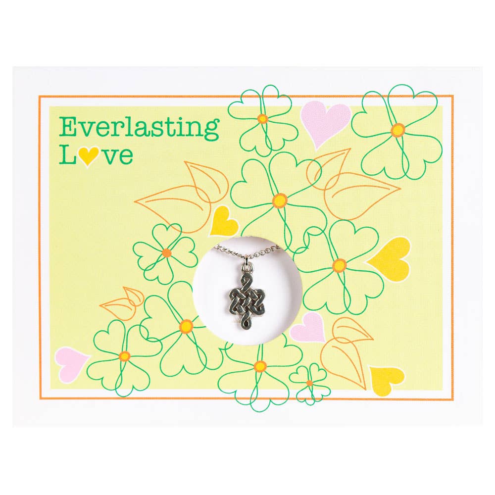 EVERLASTING LOVE CARD W/ ETERNAL KNOT NECKLACE