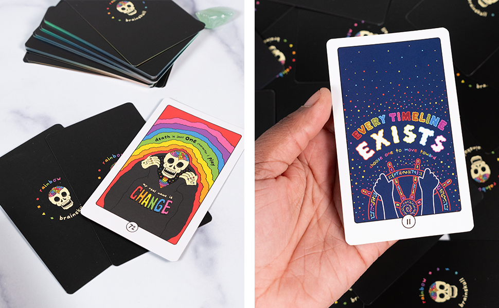 Rainbow Brainskull Oracle Deck by Ramin Nazer: Mixed Media; 76 pages / English