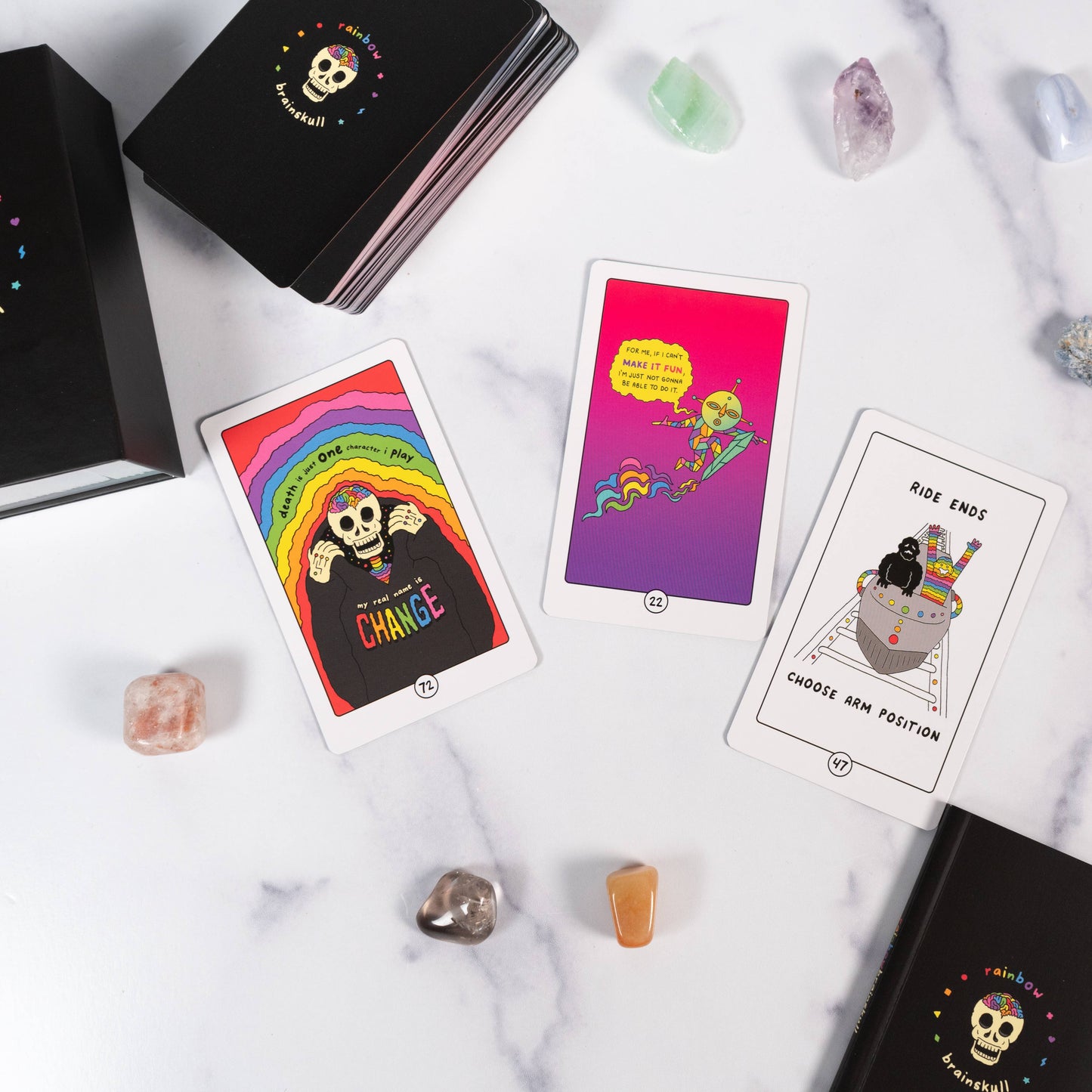 Rainbow Brainskull Oracle Deck by Ramin Nazer: Mixed Media; 76 pages / English