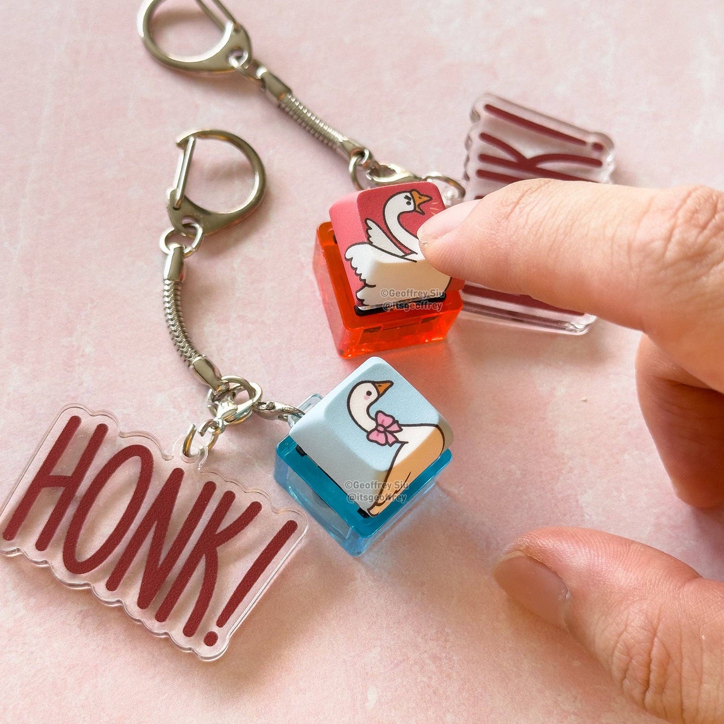 Goose Clicky Keychains: Nice Goose