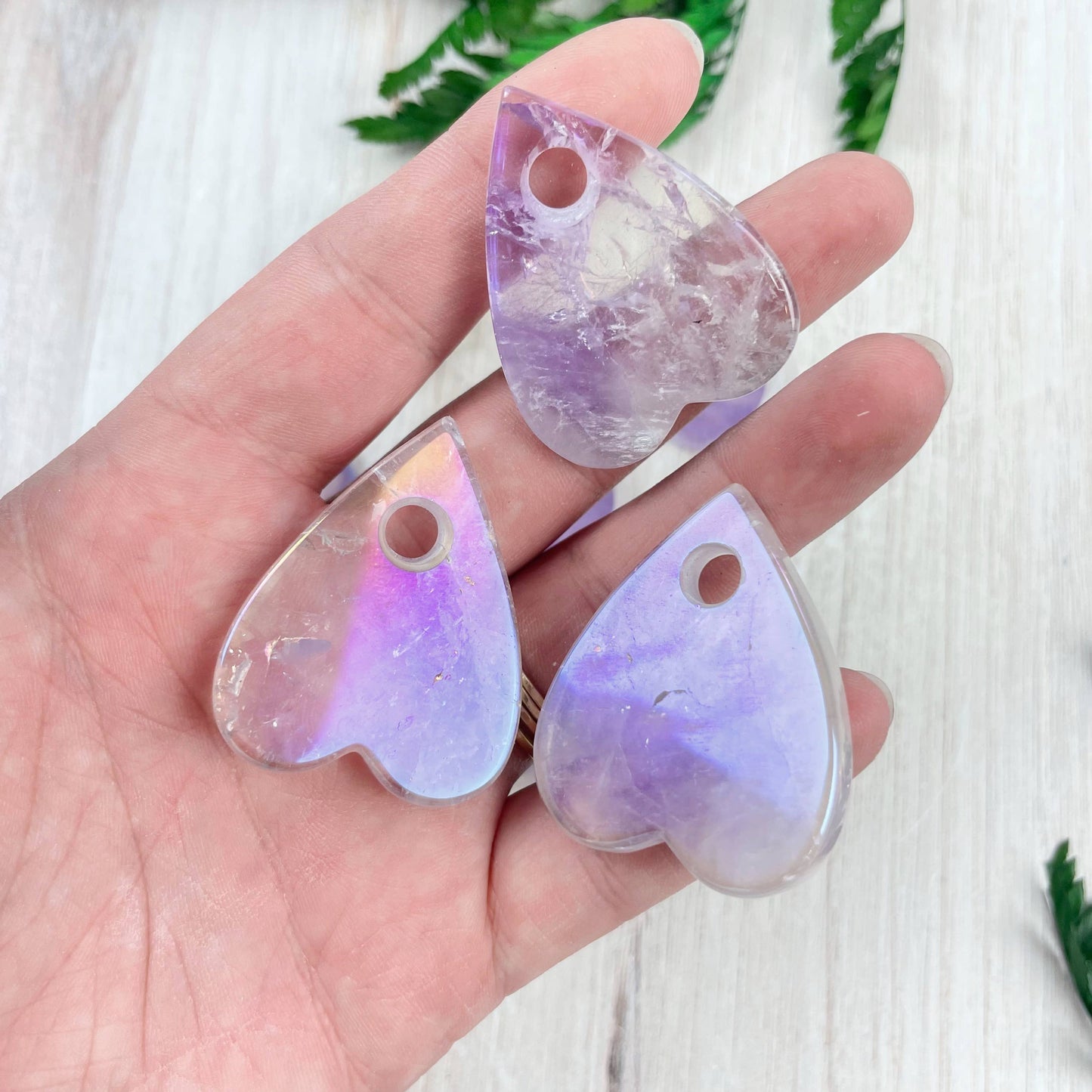 Gemstone Planchette Carving: Amethyst