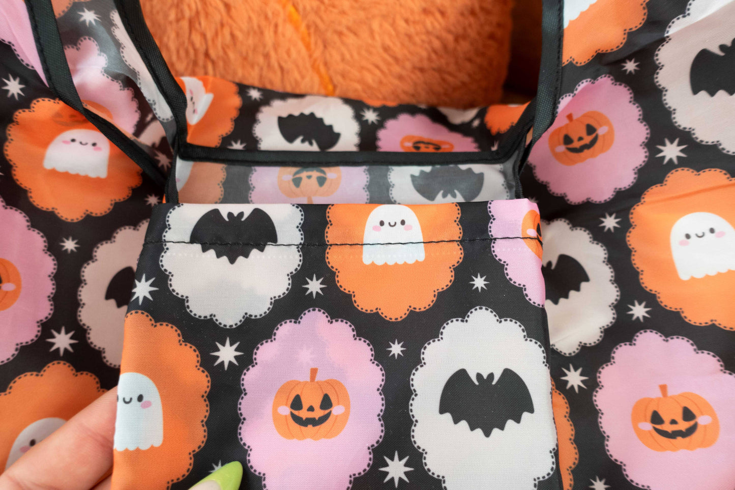 Halloween Folding Reusable Tote