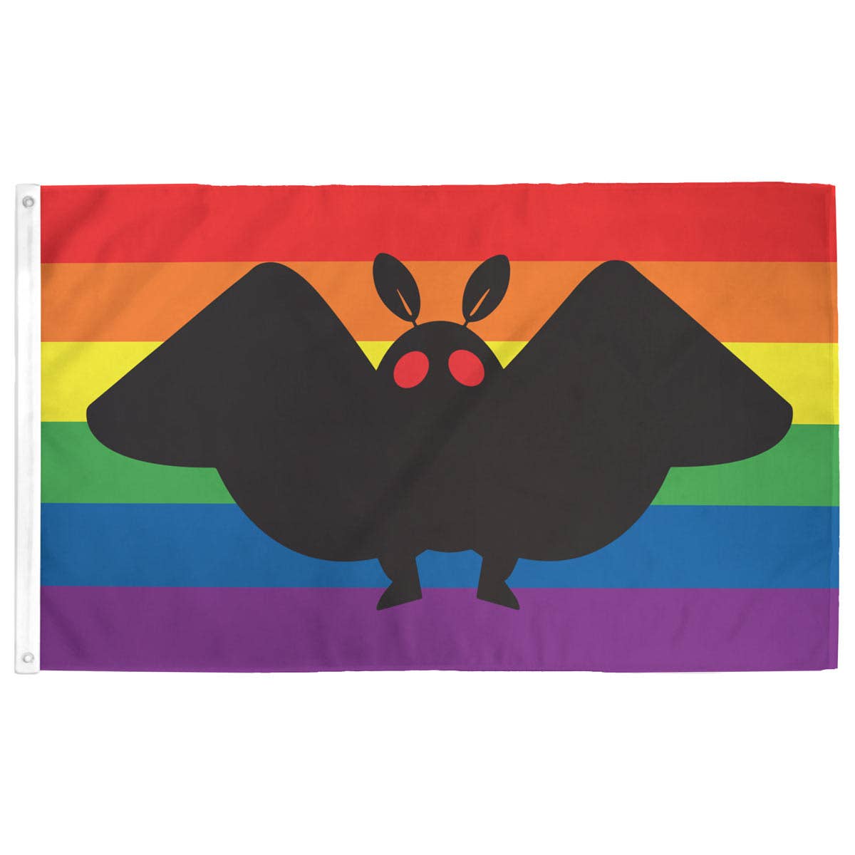 Mothman Pride: 3ft x 5ft Single-Sided with Grommets
