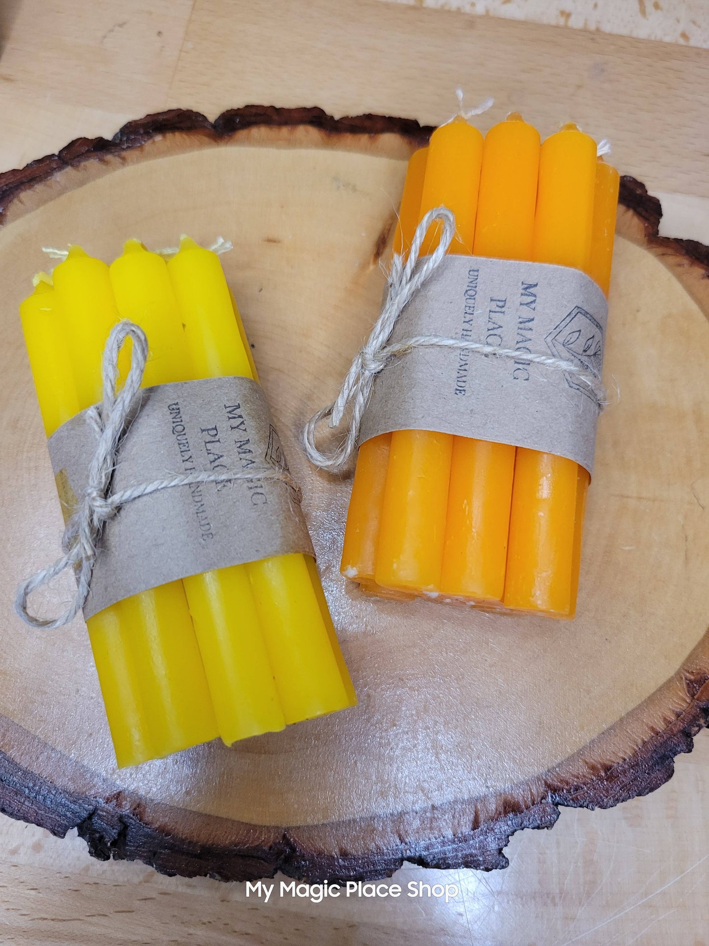 Pack of 10 colored spell candles, Chime Candle 4 Inches: White
