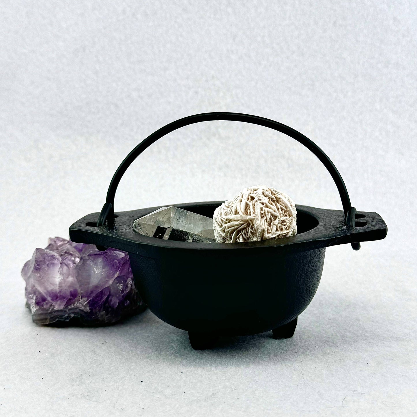 Cauldron Smudge Pot, Cast Iron Incense Burner, Resin Burner: Small