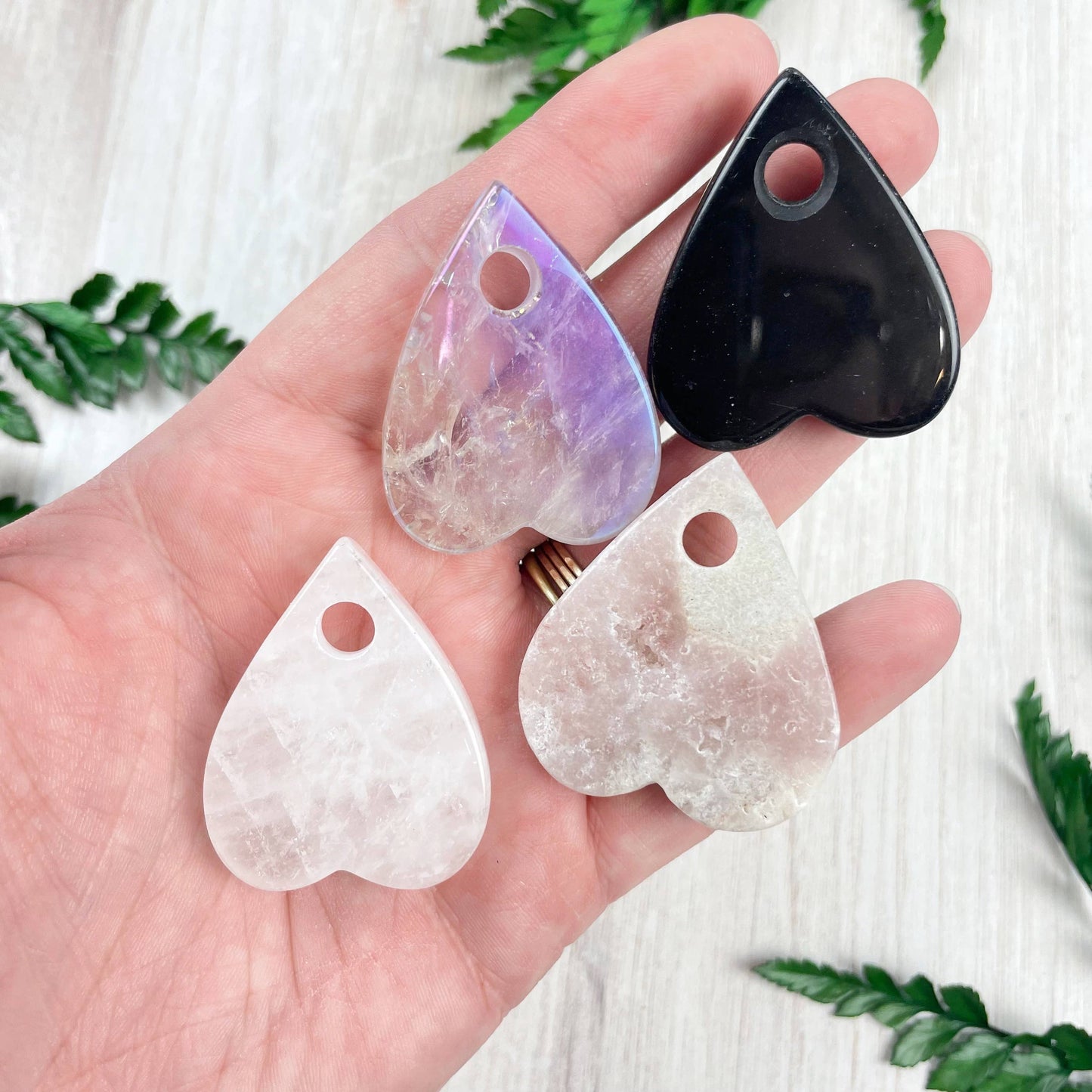 Gemstone Planchette Carving: Amethyst