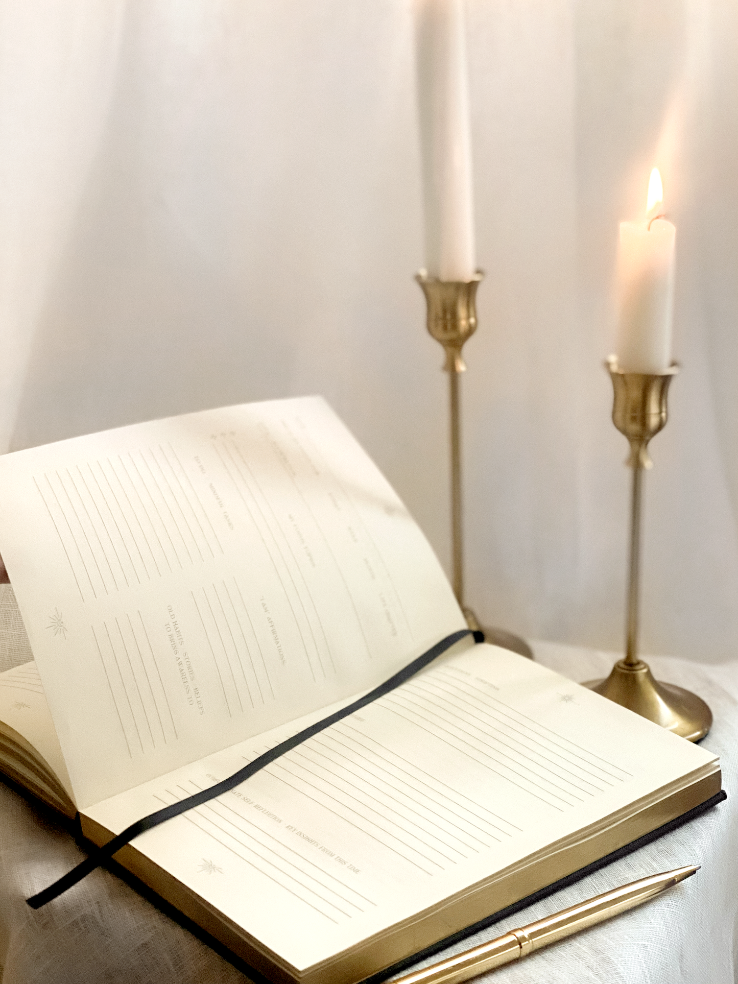 Linen Ritual Journal, Midnight Black, ED II