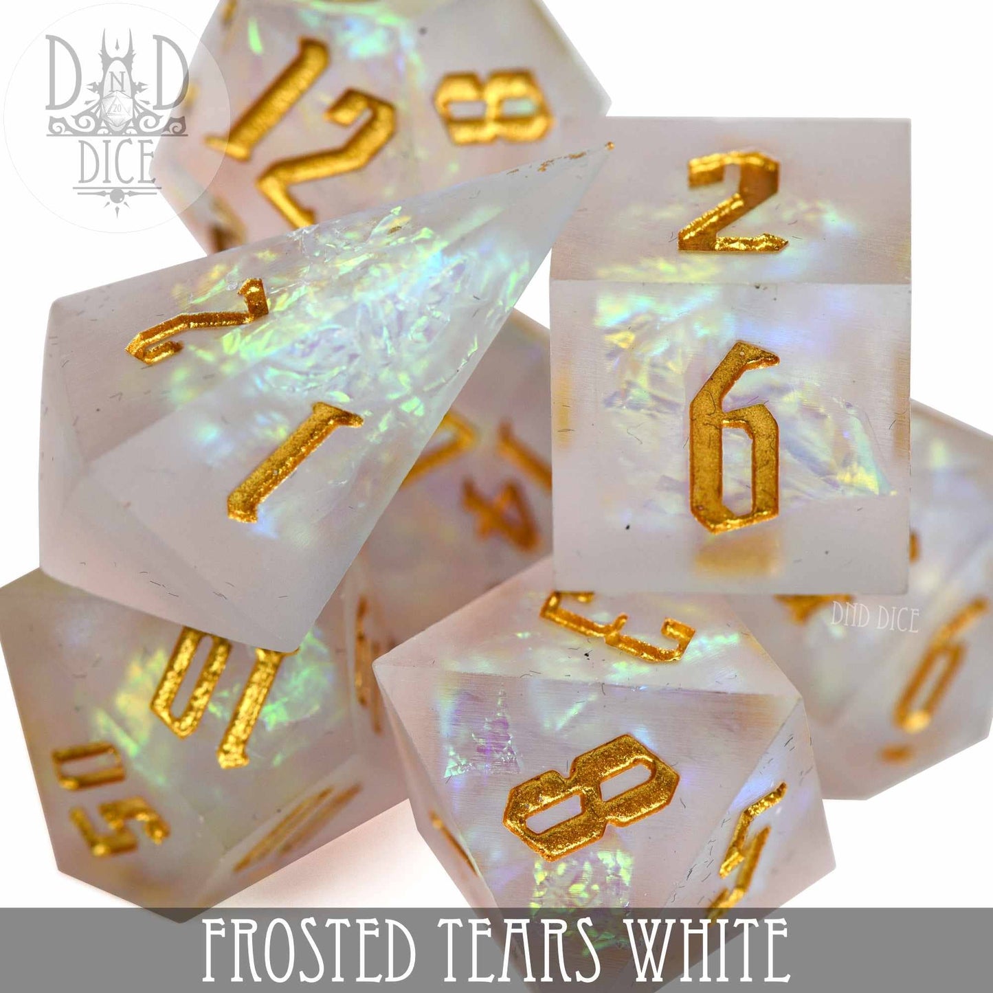 Frosted Tears White Handmade