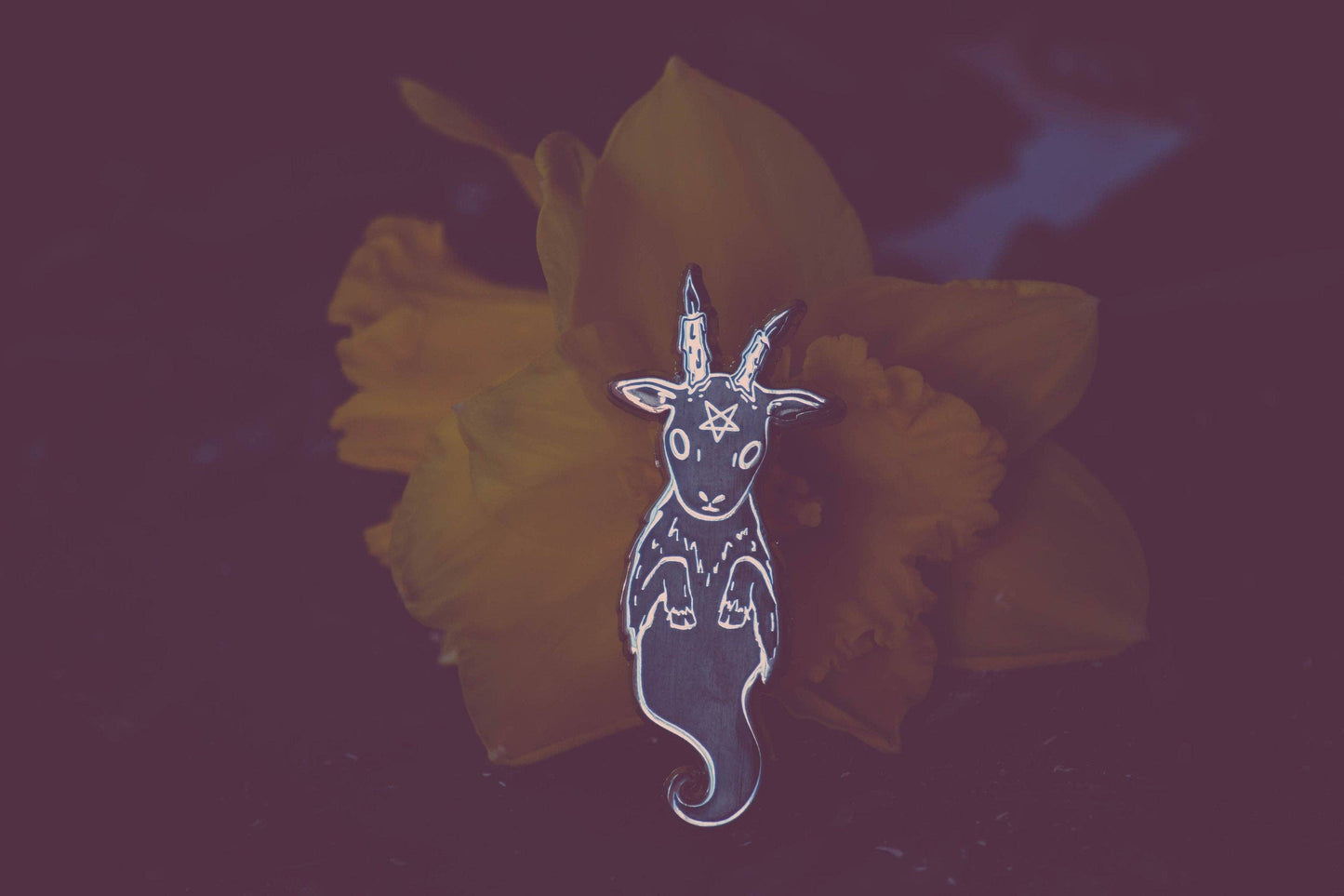 Ghost Goat - Enamel Pin
