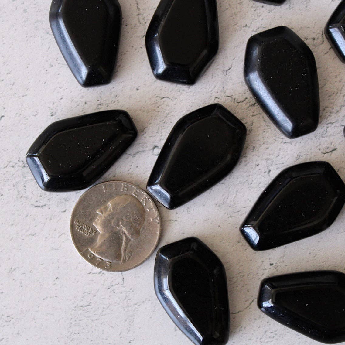 Obsidian Coffin (Crystals & Stones)