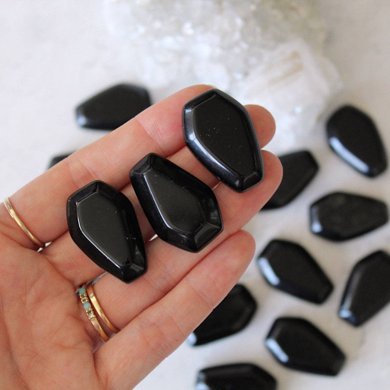 Obsidian Coffin (Crystals & Stones)