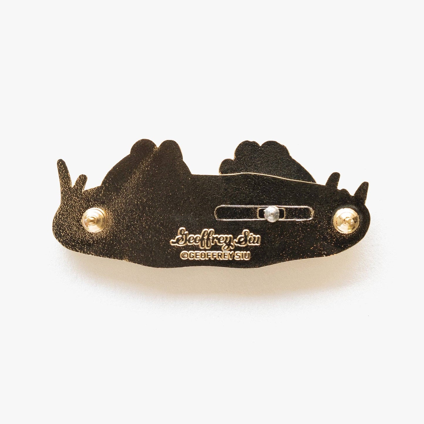Kissing Frogs Sliding Hard Enamel Pin: A Grade