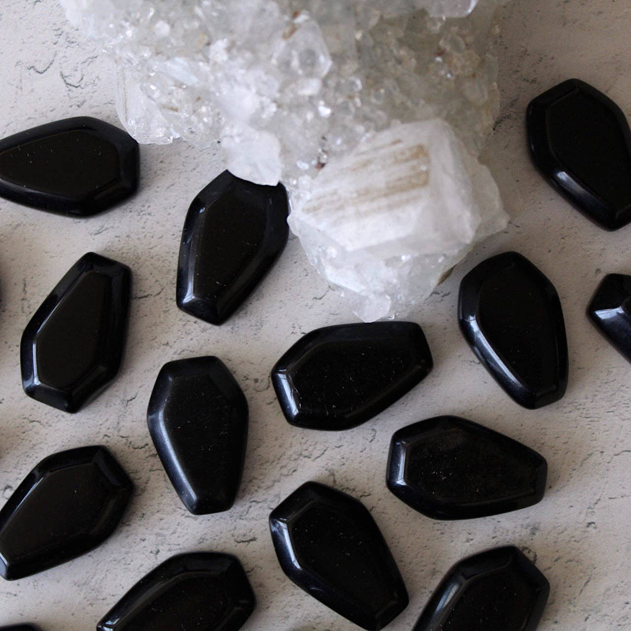 Obsidian Coffin (Crystals & Stones)
