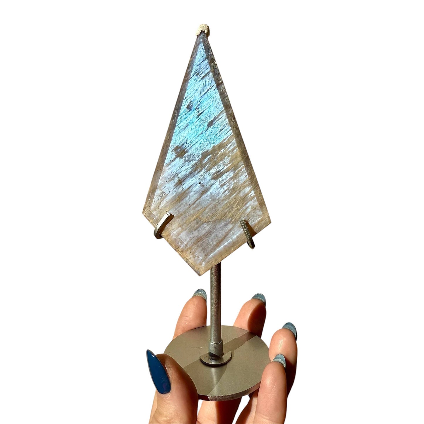 Moonstone + Sunstone Diamond Carvings : Small