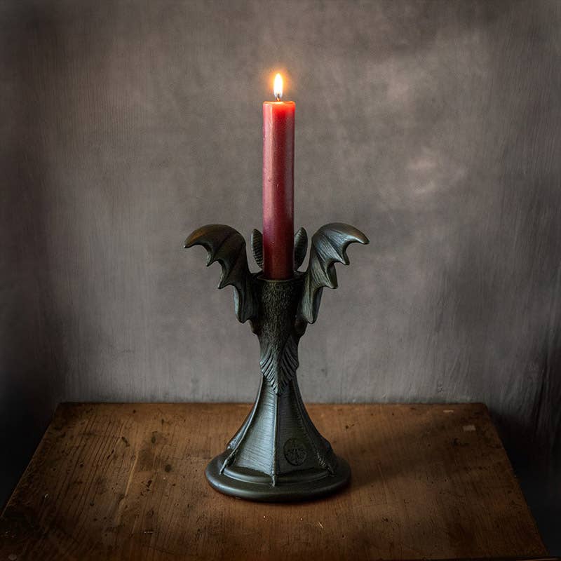 15352 Vespertilio Haunted Mansion Bat Candle Holder