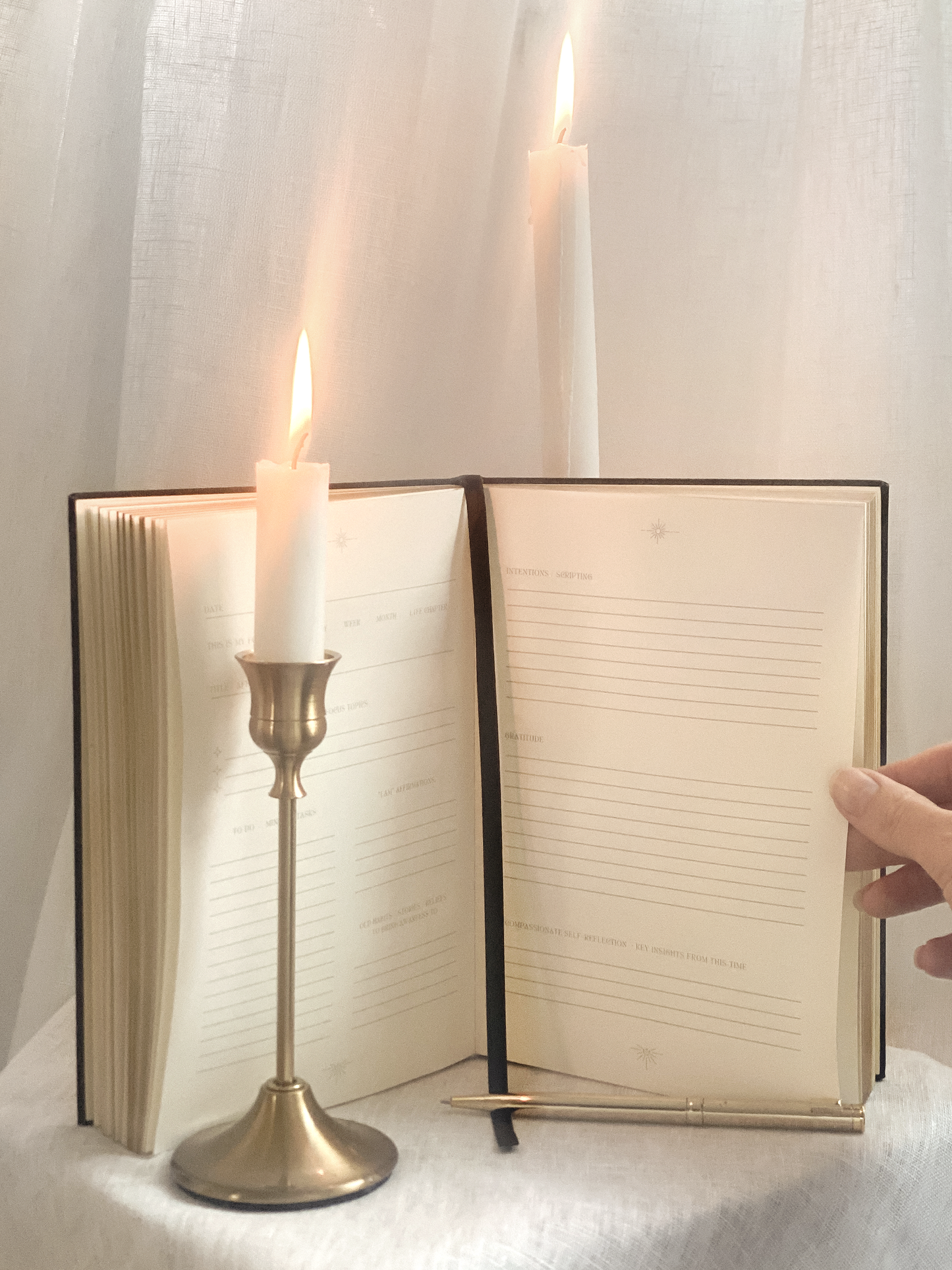 Linen Ritual Journal, Midnight Black, ED II