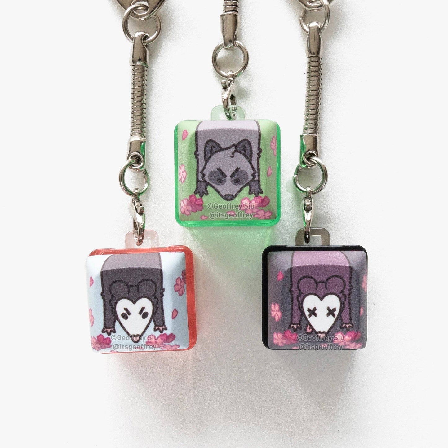 Garbage Clicky Keychains: Dead 'Possum
