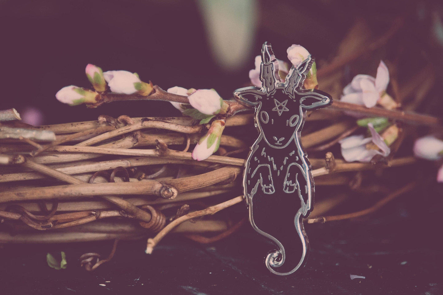Ghost Goat - Enamel Pin