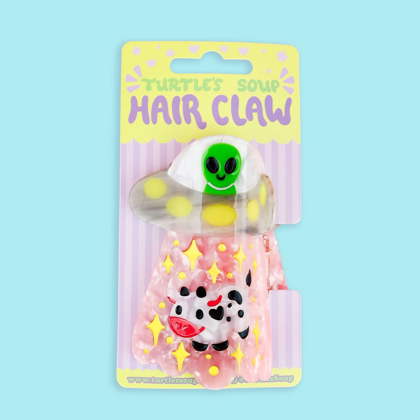 Alien UFO Hair Claw, Cute Hair Accessories, Funny Hair Clips: Acetate