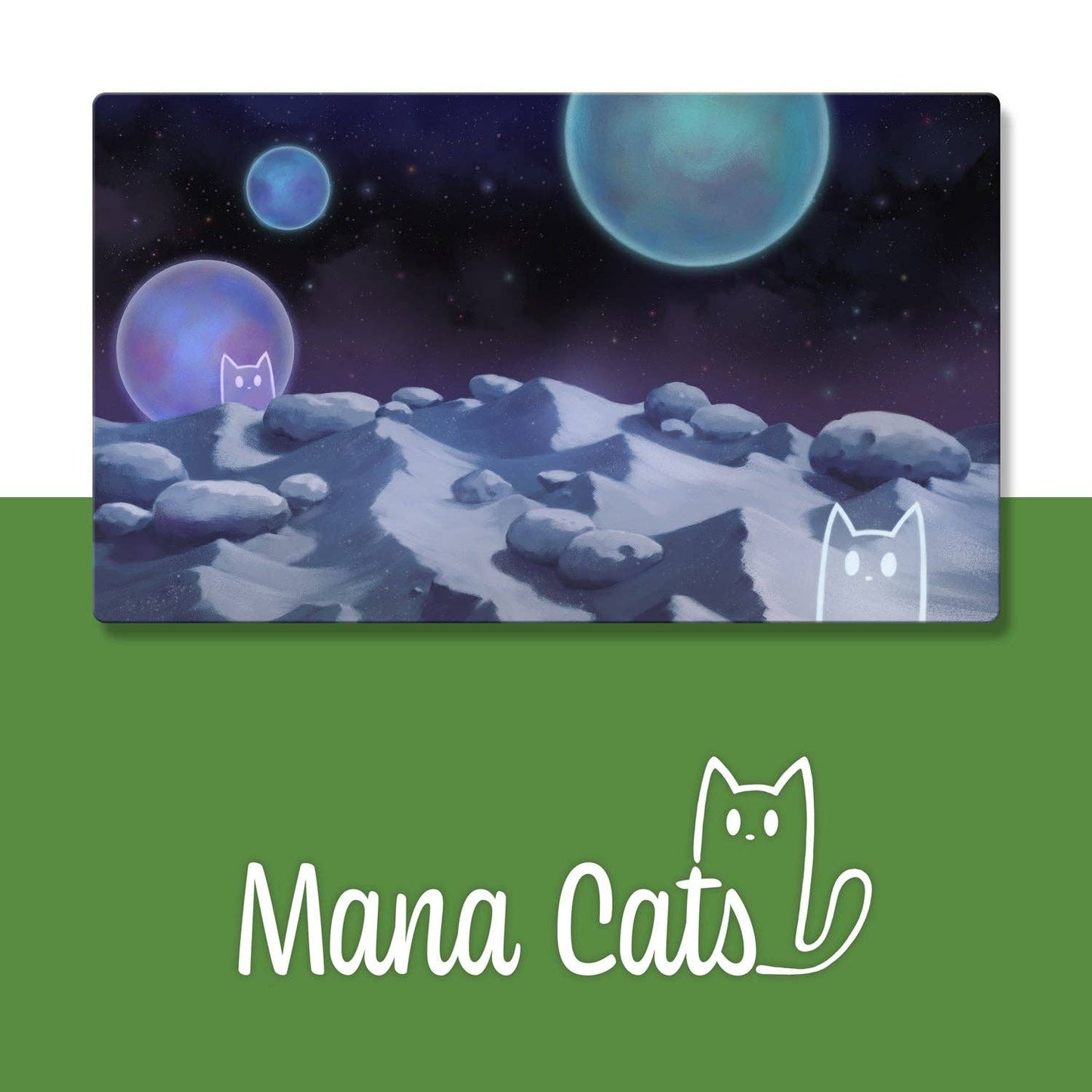 ManaCat Wastes Playmat: Drawstring Bag with Label