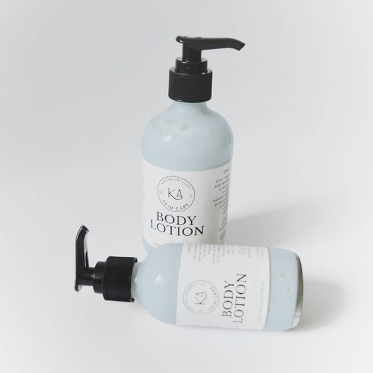 Body Lotion - Body Cream: Labeled as shown in images / Santal + Bergamot / 8 oz