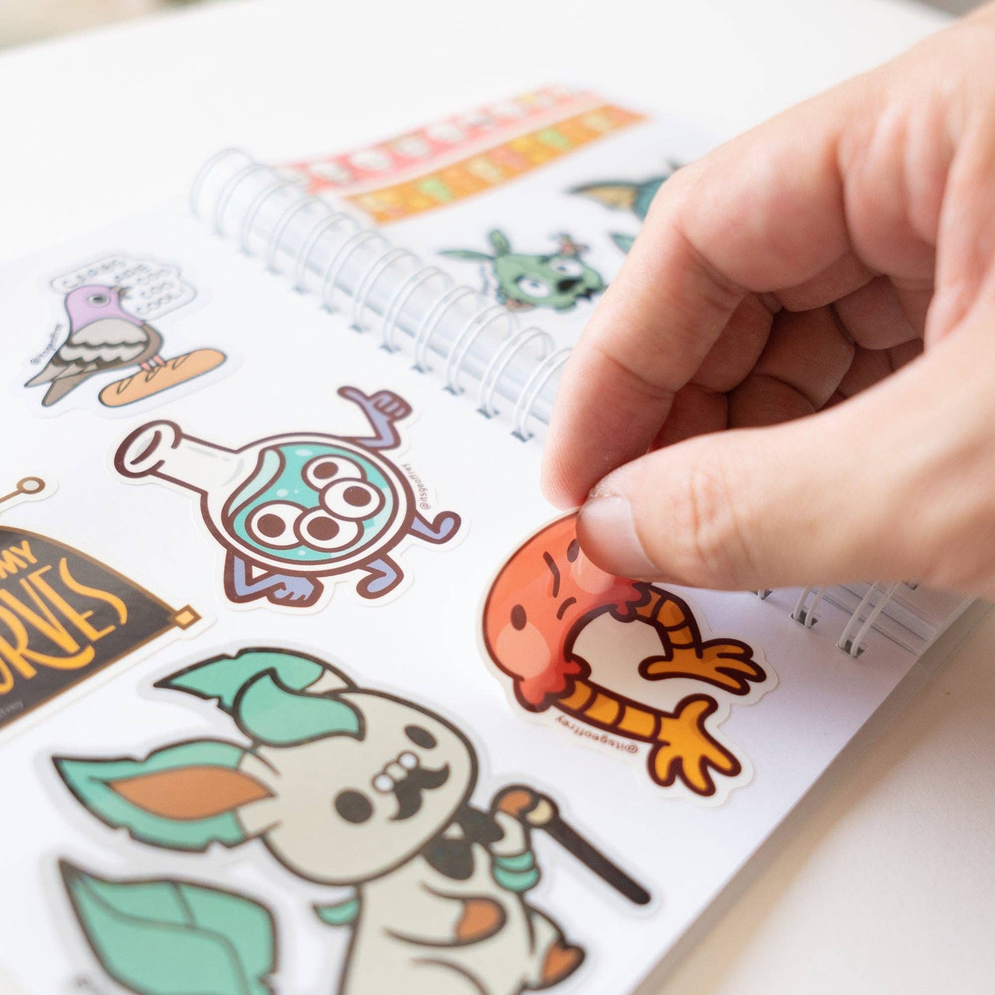 MD Bean the Frog Reusable Sticker Book