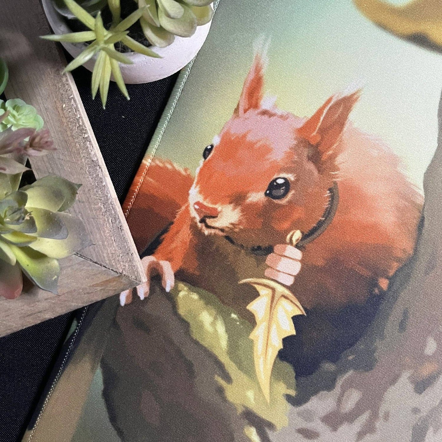 CnC Squirrel Playmat: Drawstring Bag with Label