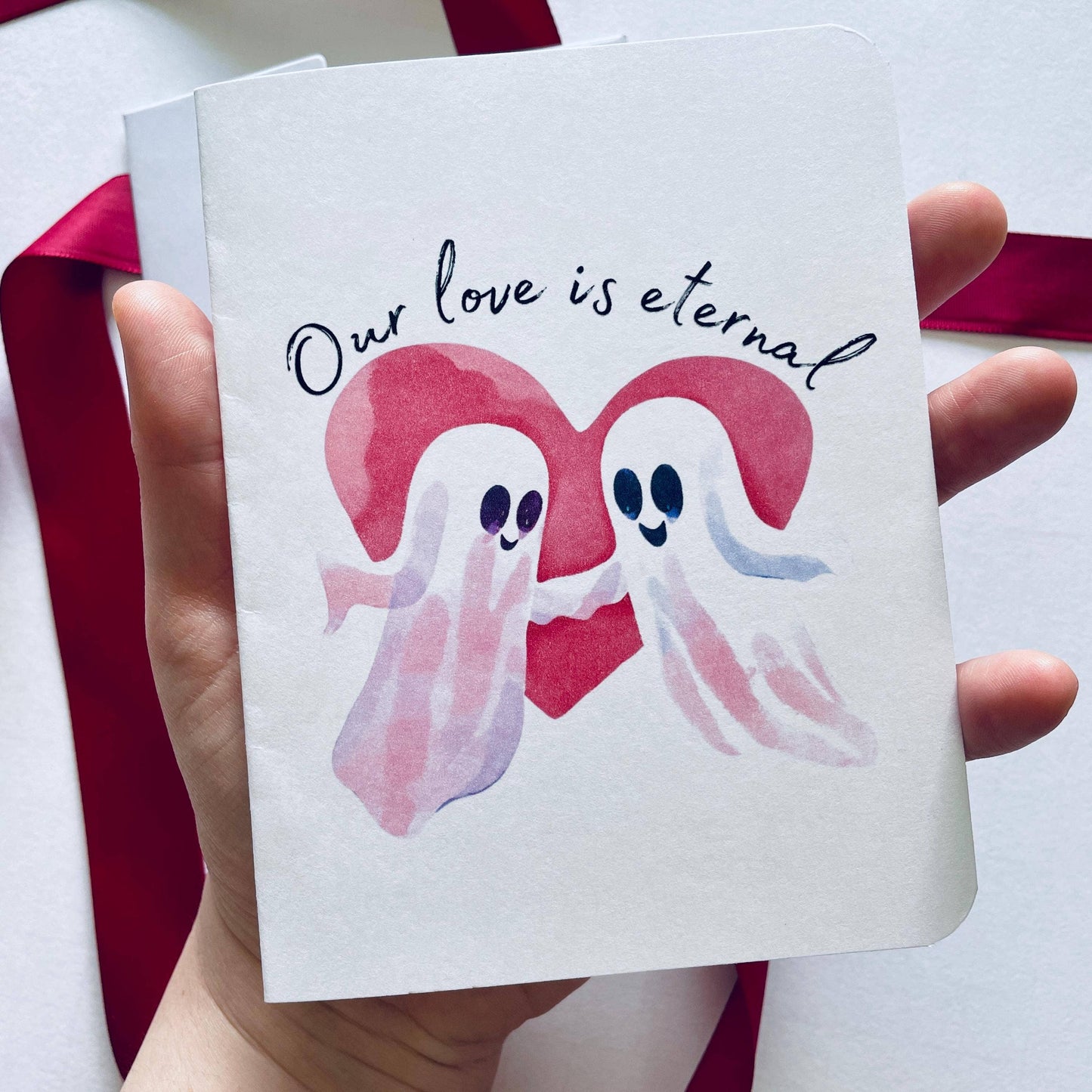 Eternal Love Ghost Card : Brown Kraft Paper