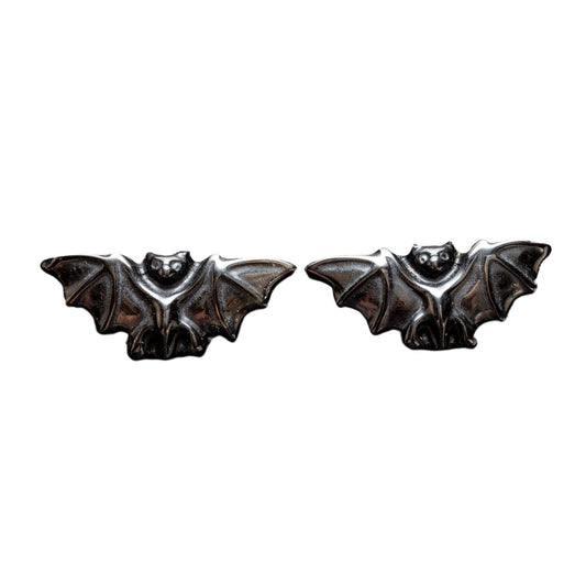 Black Obsidian Carved Bat