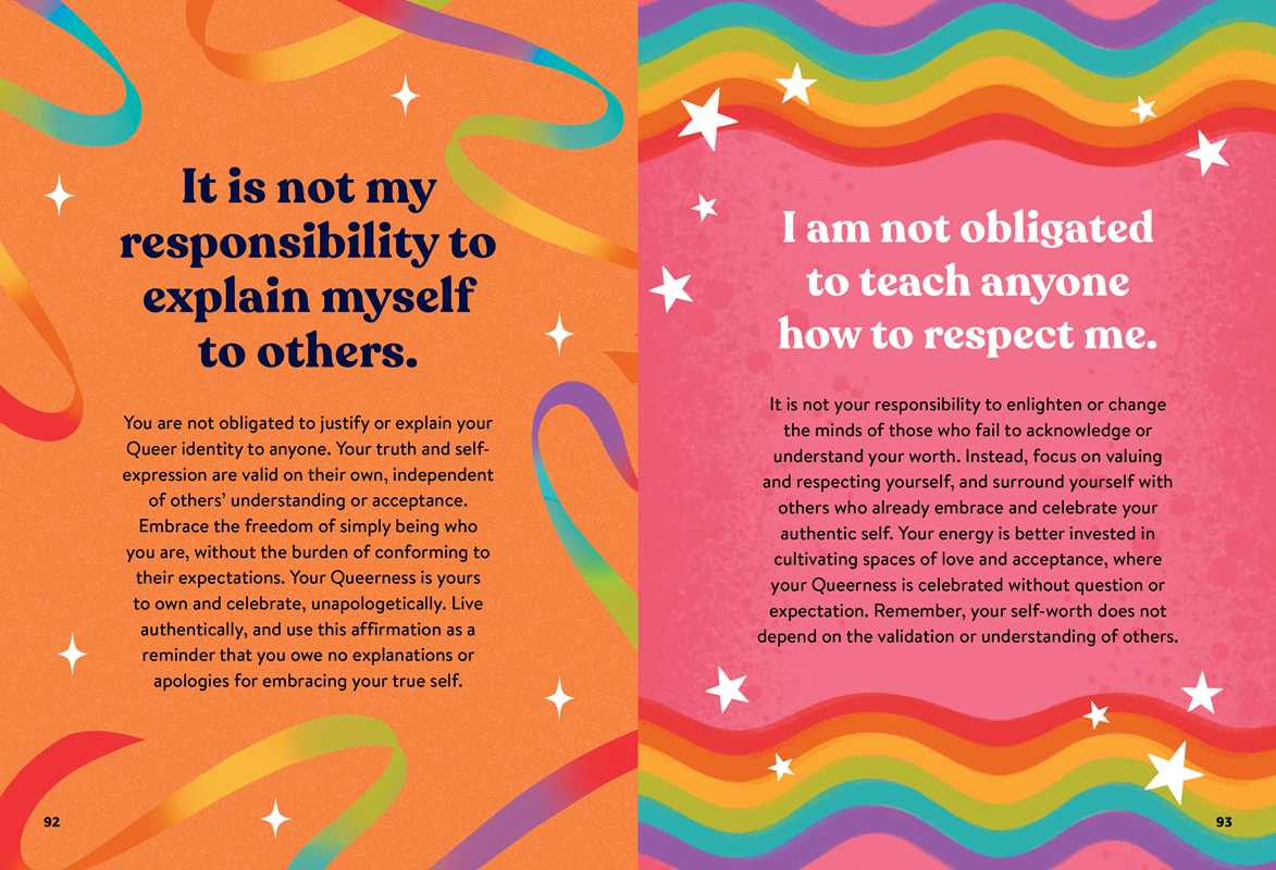 Affirmations for Queer People by Jess Vosseteig: Hardcover; 208 pages / English