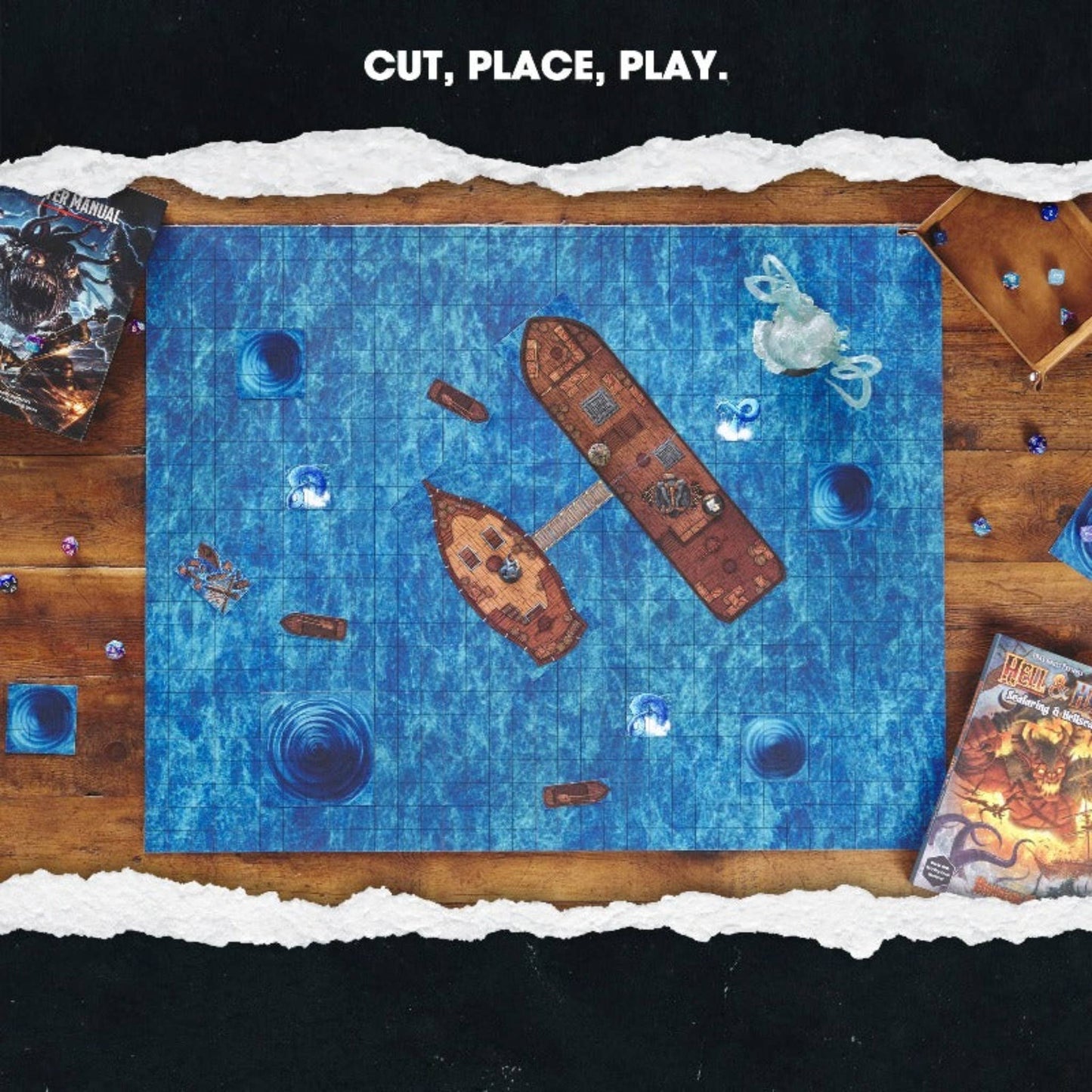 Dungeon Craft – Hell & High Water Book 2D Terrain for DnD