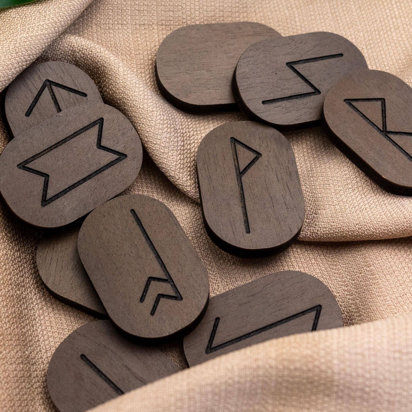 Wood Rune Tiles