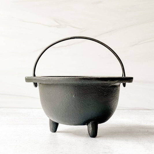 Cauldron Smudge Pot, Cast Iron Incense Burner, Resin Burner: Medium