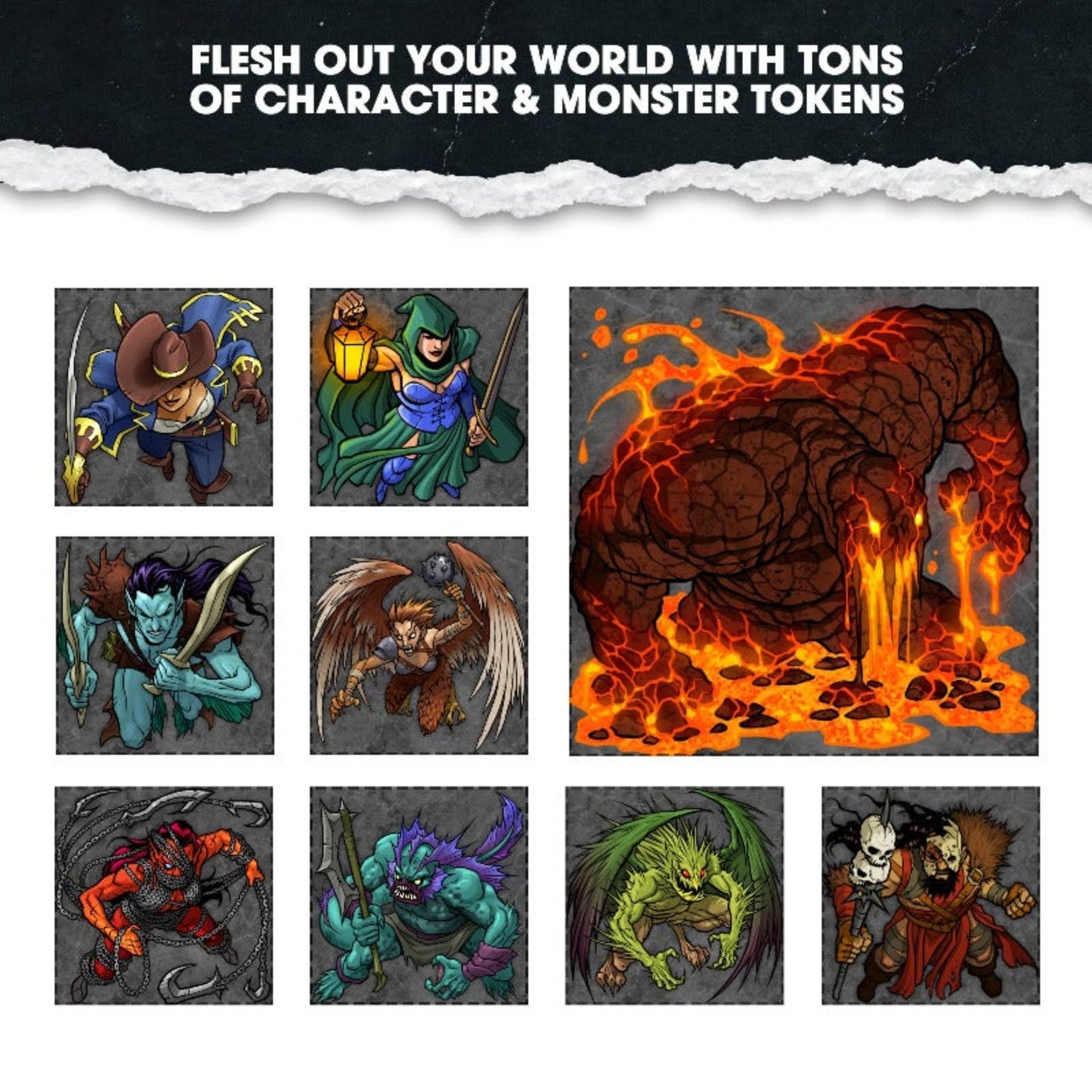 Dungeon Craft – Hell & High Water Book 2D Terrain for DnD
