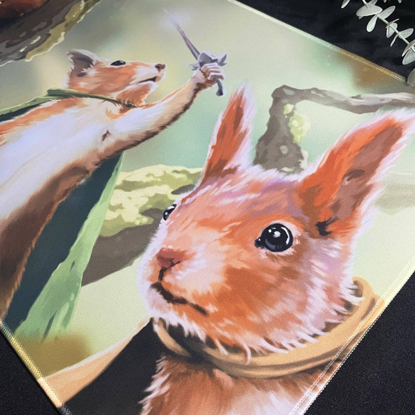 CnC Squirrel Playmat: Drawstring Bag with Label