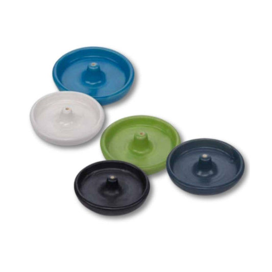 Set of 5 Ceramic Disc Incense Sticks Holder