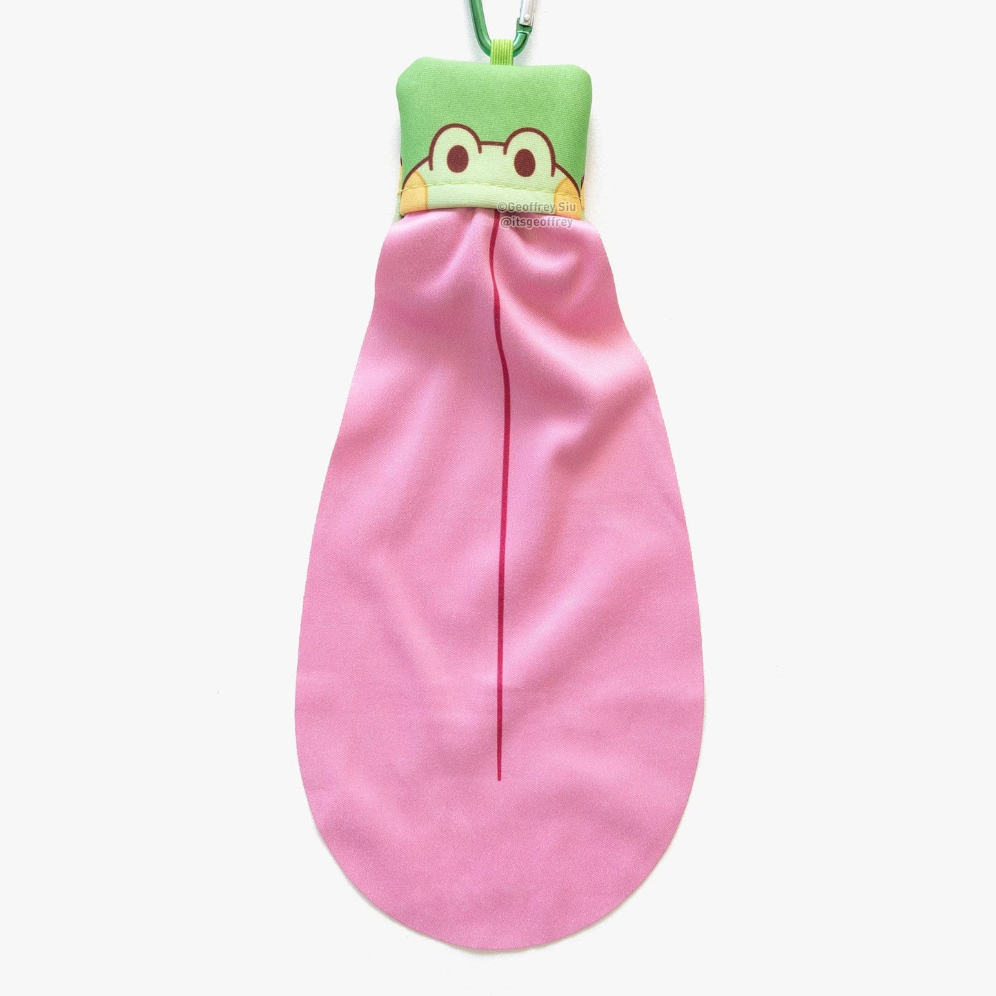 Bean the Frog Microfiber Cloth Keychain: A-Grade