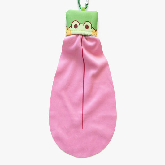 Bean the Frog Microfiber Cloth Keychain: A-Grade