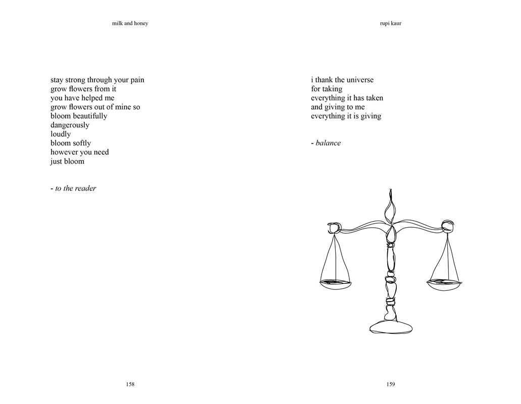 Milk and Honey by Rupi  Kaur: Paperback; 208 pages / English