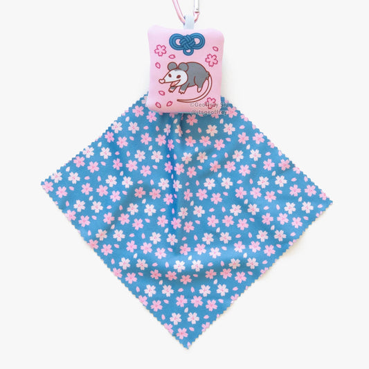 Cherry 'Possum Microfiber Cloth Keychain: A-Grade